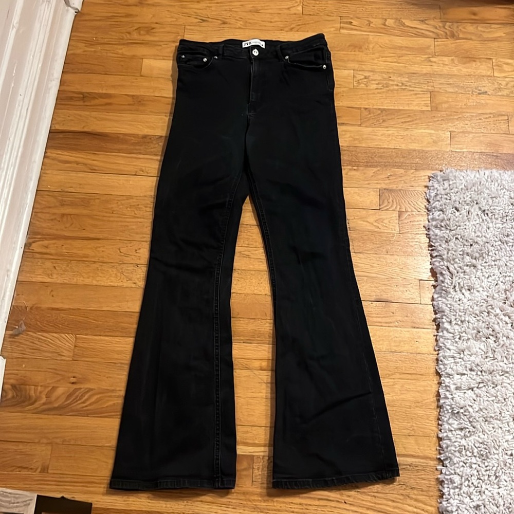 Zara Black Flare Jeans